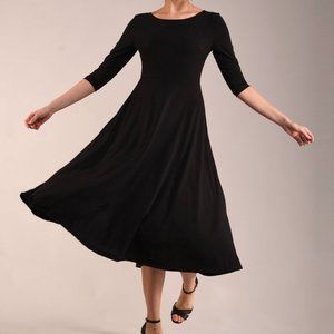 Lbisse Black three quarter sleeve Dress
